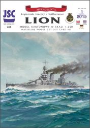 britischer Schlachtkreuzer HMS Lion (1918) 1:250 präzise, übersetzt