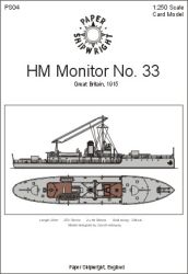 britischer Monitor No.33 (1915) 1:250