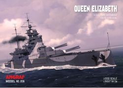 britisches Schlachtschiff HMS Queen Elizabeth (1943) 1:200 extrem²