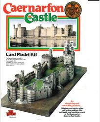 Monumentale Walisische Burg Caernarfon (Caernarvon) aus der Jahrhundert wende 13./14. 1:525