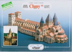 die weltgrößte romanische Basilika - Abteikirche Cluny III aus dem 11.–12. Jh. Burgund/Frankreich 1:300