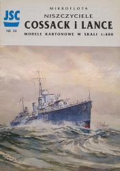 2 Zerstörer: HMS Cossack (1941) & HMS Lance (1942) 1:400 Erstausgabe