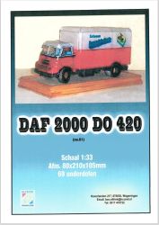 Niederländischer Lkw DAF 2000 DO 420 1:33