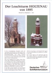 der Leuchtturm HOLTENAU von 1895  1:100