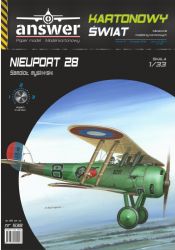 Doppeldecker-Jagdflugzeug Nieuport 28 N.6157 „Becky“ der 27th Aero Squadron, USAS 1:33