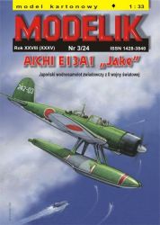 Wasserflugzeug Aichi E13 A1 Jake  1:33  übersetzt (Modelik 3/2024)