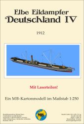 Eilfrachtdampfer Deutschland IV (1912) 1:250 inkl. LC-Zurüstsatz, deutsche Anleitung