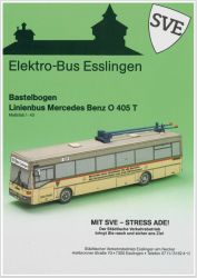 Oberleitungsbus (Trolleybus) "Elektro-Bus Esslingen" – Linienbus Mercedes Benz O 405T 1:43