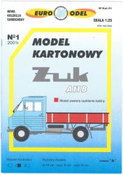 Pritschenwagen Zuk A11B oder optional als Kastenwagen Polnischer Post 1:25 selten