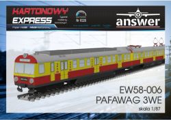 dreiteiliger elektrischer Triebzug der Polnischen Staatsbahnen (PKP) EW58 (Pafawag 3WE) 1:87 (H0)
