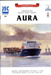 finnisches Großraum-Transportschiff AURA (2008) +Ladung 1:250