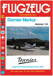 Verkehrsflugzeug Dornier Do-B Merkur "Silberfuchs" 1:50 zum Selbstbemalen