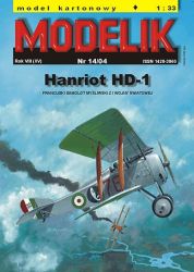 franz. Jäger Hanriot HD-1 Italienischer Luftwaffe (1917) 1:33