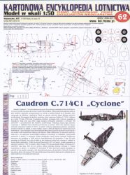 französischer Jäger Caudron C.714C1 "Cyclone" (1940) 1:50