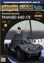 französischer Radpanzer Panhard AMD 178 Deutscher Wehrmacht 1:25