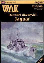 französischer Zerstörer JAGUAR (Brest, 1939) 1:200  extrem!