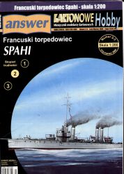 französisches Torpedoboot Spahi (1921) 1:200
