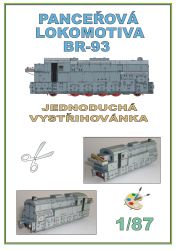 Gepanzerte Damflokomotive der Reihe BR-93 1:87 (H0) einfach