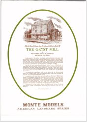 The Gryst Mill (Getreidemühle mit Wasserrad) in the historic towne of Smithville, New Jersey, USA 1:120