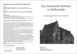 das historische Rathaus in Halberstadt
