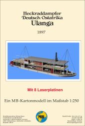Heckraddampfer "Ulanga" Deutsch-Ostafrika (1897) 1:250 inkl. LC-Satz, deutsche Anleitung