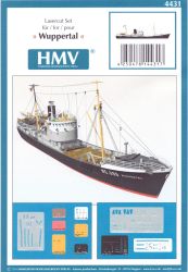 LC-Reling-/Detailsatz für Fischdampfer WUPPERTAL (1955) 1:250 (HMV 4431)