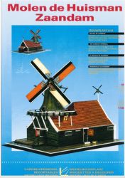 Molen de Huisman (Huismann-Koog Mühle) - Schnupftabakmühle (Mahltabak), Senfmühle und Sägemühle aus Zaandam / Niederlande