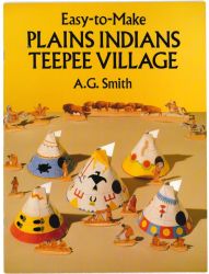 Diorama Tipidorf der Prairie-Indianer mit Indianer- und Tierfiguren