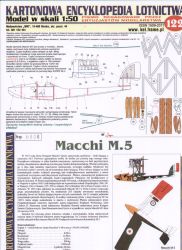 italienischer Flugboot-Jäger Macchi M.5 (1918) 1:50