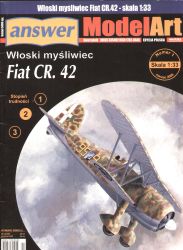 italienisches Jagdflugzeug Fiat Cr. 42 (1940) 1:33 übersetzt