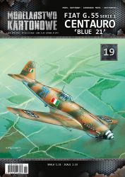 italienisches Jagdflugzeug Fiat G.55 Serie 1 Centauro „Blue 21“ 1:33 präzise