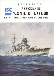 italienisches Panzerschiff Conte di Cavour (1940) 1:400