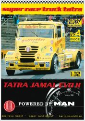 Rally-Lkw Tatra Jamal EVO II (2002 Europameister in der Super Race Truck B-Klasse 2002 1:32
