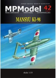 japanisches Erdkampfflugzeug Mansyu Ki-98 (Doppelrumpfflugzeug mit Druckpropeller) 1:33