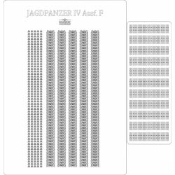 Kettensatz für Jagdpanzer IV, Ausf. F (Seitennummer 222) 1:25 (Angraf Nr. 198)