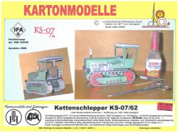 DDR-Kettenschlepper KS-07/62 Rübezahl (Brandenburger Traktorenwerke, 1962) 1:25