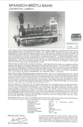 Spanisch-Brötli-Bahn (Schweizerische Nordbahn (SNB)), Lokomotive Limmat mit Tender aus dem Jahr 1847