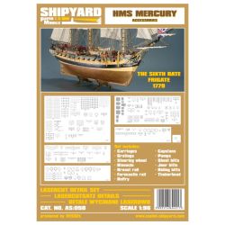 LC-Detailsatz für HMS Mercury 1:96 (Shipyard 35) Produzent: Shipyard