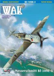 Messerschmitt Bf-109 E-3 „weiße 15“, 3./JGA 52 (1940, Frankreich) 1:33 optional einfach