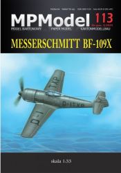 Messerschmitt Bf-109X-0 mit Sternmotor (1940) 1:33 extrempräzise