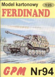 monströser Jagdpanzer Ferdinand  1:25 ANGEBOT