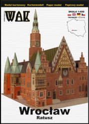 Rathaus aus Wroclaw / Breslau 1:400 einfach, übersetzt