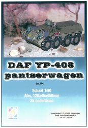 niederländischer vierachsiger Panzerwagen DAF YP-408 (1960er) 1:50