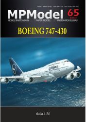 Passagierflugzeug Boeing 747-430 „Jumbo Jet“ D-ABVM der Lufthansa (2019) 1:50 Spannweite knapp 1,5 m!