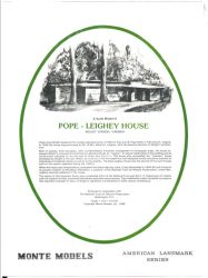 Pope-Leighey House vom amerikanischen Architekten Frank Lloyd Wright, Mount Vernon, Virginia / USA 1:120