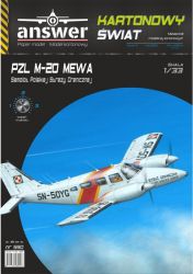 PZL M-20 Mewa (Möwe) - Lizenzbau der Piper PA-34 Seneca II des Polnischen Grenzschutzes  1:33