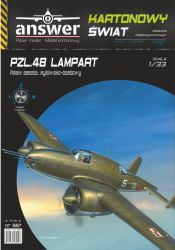 polnischer schwerer Jagdbomber PZL.48 Lampart (Leopard) Version A (1939) 1:33 extrem detailliert