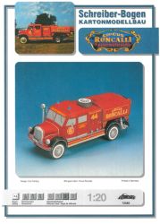 Circus Roncalli – Feuerwehrauto (Tanklöschfahrzeug (TLF 16/40), Fahrgestell Mercedes Benz 3500/42, Aufbau: Metz 1:20