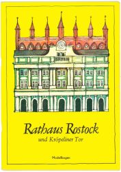 Rathaus Rostock und Kröpeliner Tor 1:200 DDR-Verlag Junge Welt, 1970