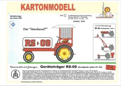 DDR-Geräteträger RS-09 Maulwurf in der Darstellung des Grundgerätes 1:25